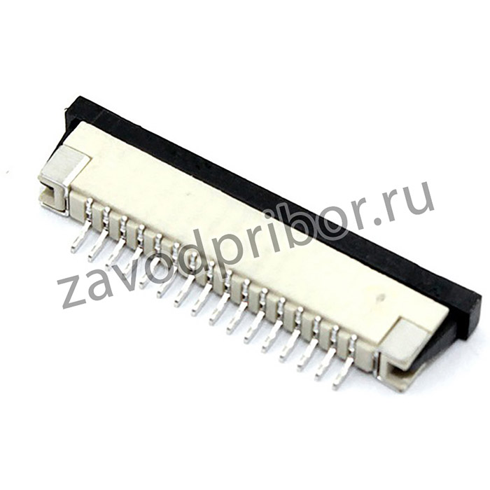 Разъем FPC Half Coverage Bottom Contact 1.0K-BX-16PWB 16 pin высота 2мм шаг 1мм