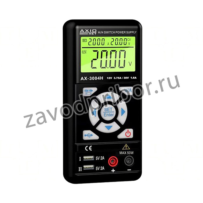 AX-3004H, Блок питания: лабораторный, импульсный,одноканальный, 3,75А, 2А