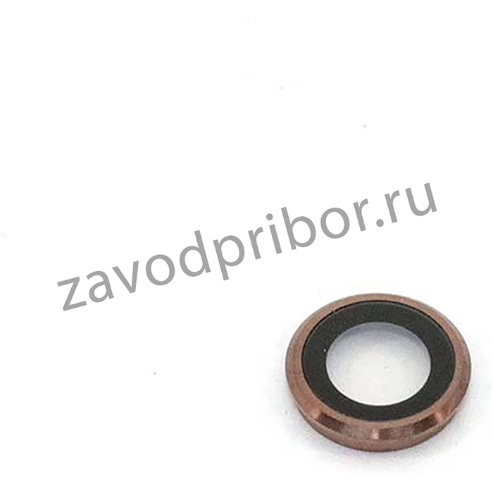 Стекло камеры для Apple Iphone 6/6S с рамкой золотое