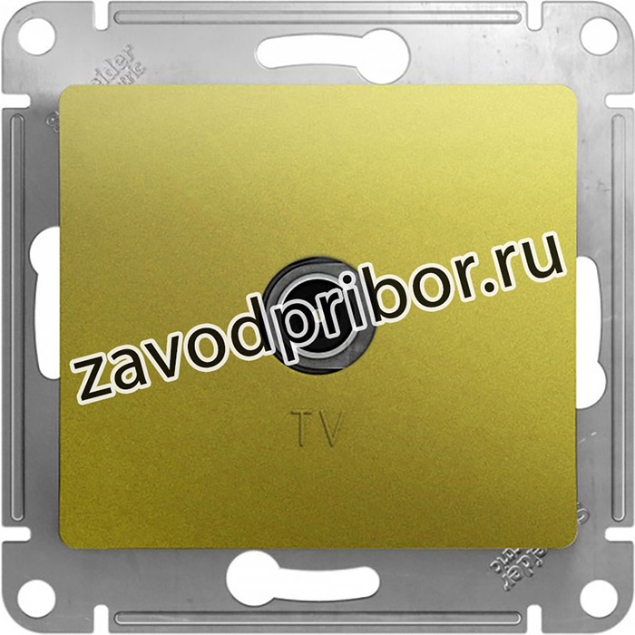 Systeme Electric Glossa Фисташковый Розетка TV оконечная 1DB