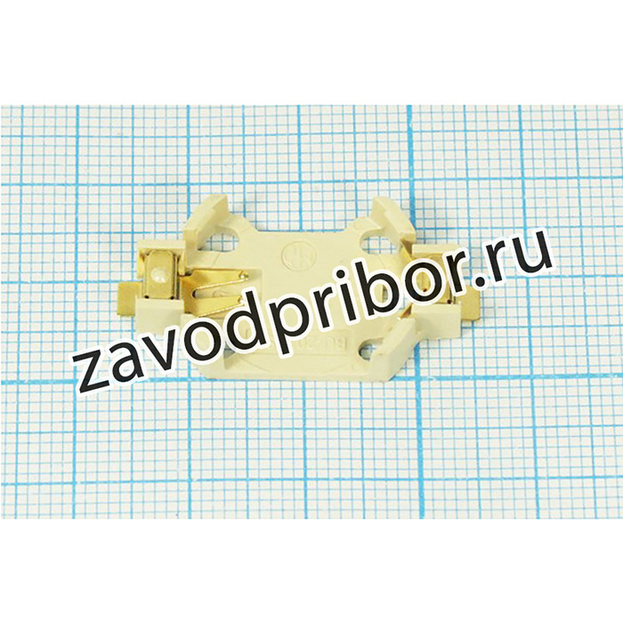 Батарейный отсек для 1-го элемента CR2032, с позолоченными контактами; бат держ CR2032\\\2Csmd\ BU2032SM-G\-40~+280C