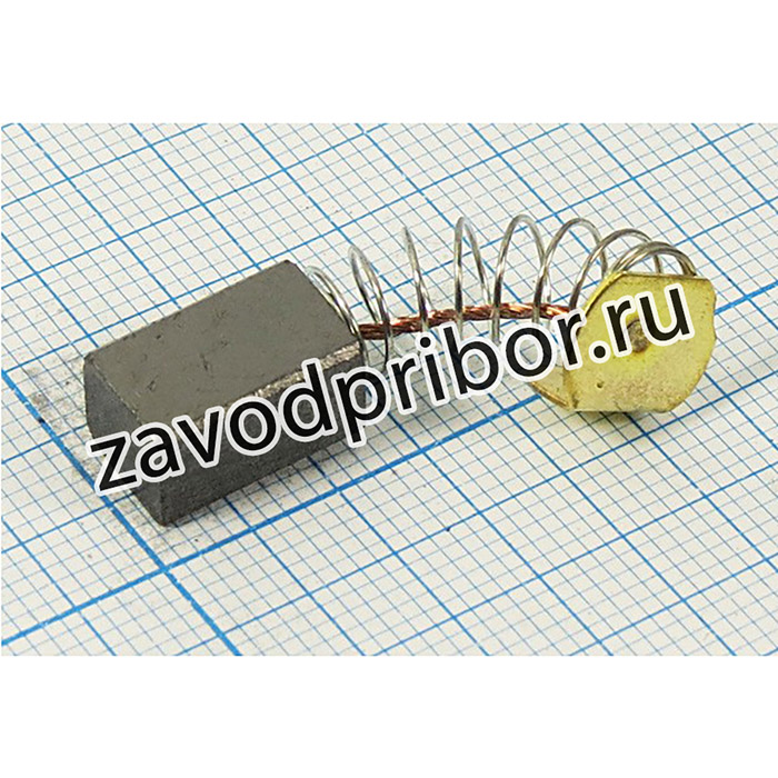 Щетка для электродвигателя 6,5x 7,5x14, контакт: пружина/пятак 9,5, FAG-125N