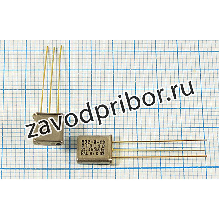 Кварцевый фильтр 21450, 15/3 ,Корпус UM1-3 ,Выводы 3P ,21U15B ,2 порядок ,Полосовой