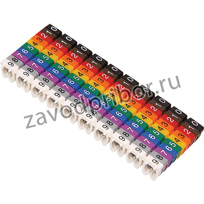 IEK Маркер МКН-"B" желтый 4 мм2 (1000шт/упак)