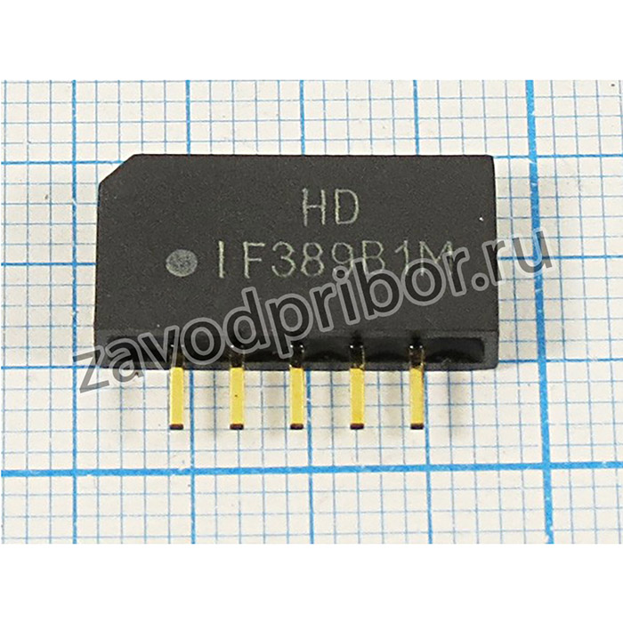 Кварцевый фильтр 38900, Корпус SIP5K ,Выводы 5P ,HDIF389B1M ,Полосовой