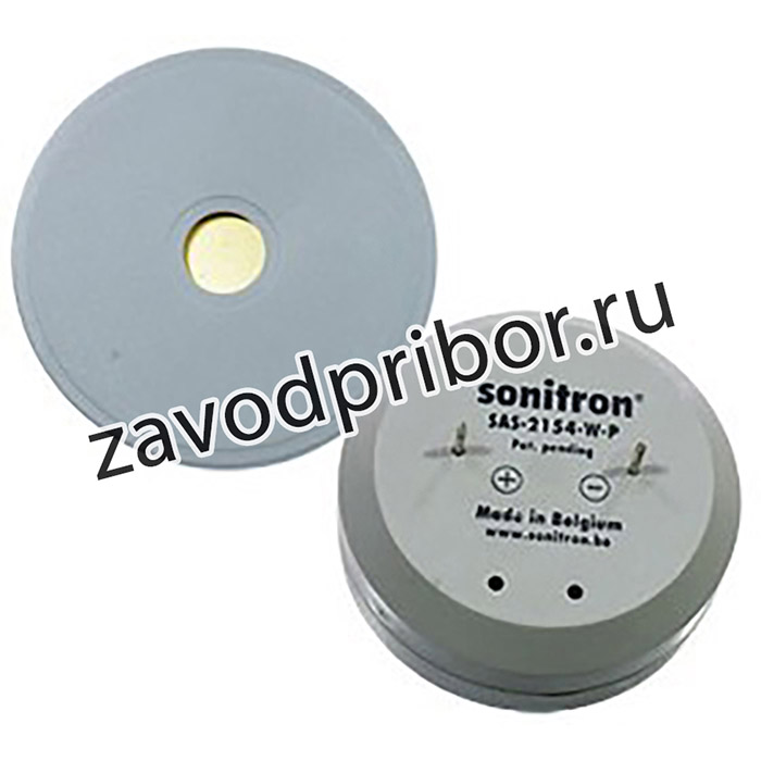 SAS-2154-W-P, Сирена пьезокерамическая, 6-15V 105dB, штыревые контакты, IP67, трель сигнал