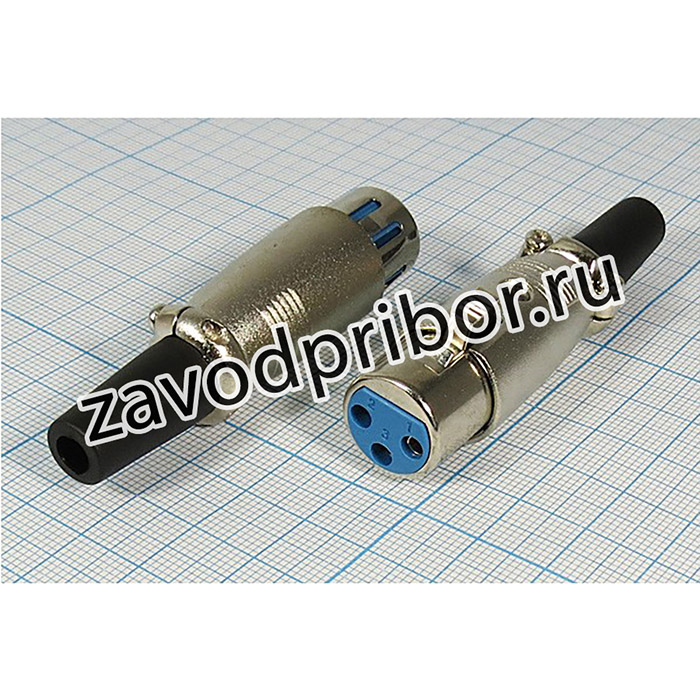 Гнездо микрофонное XLR\3P\каб\\\MC910-3P; гн мик XLR\3P\каб\\\MC910-3P