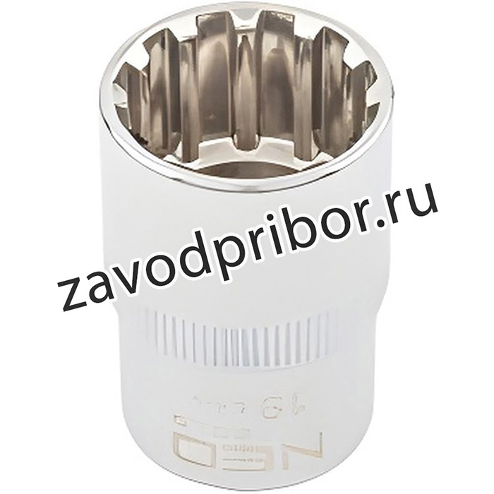 08591, 08-591_головка! Spline 1/2'', 19 мм, CrV\