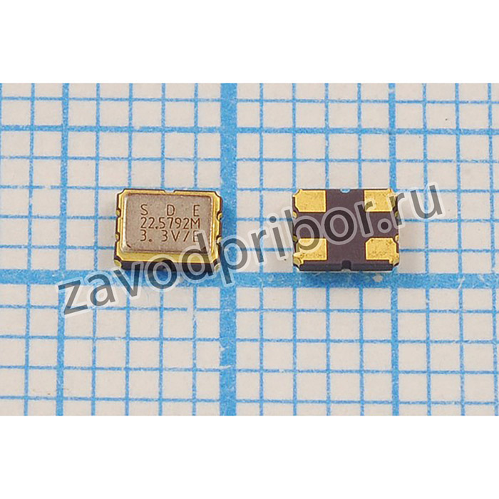 Кварцевый генератор 22579,2, SMD03225C4, 3,3В, SOC3, T/CM