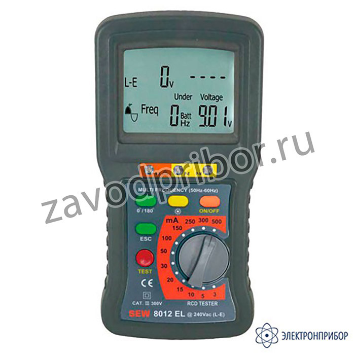 8012 EL — цифровой измеритель параметров устройств защитного отключения