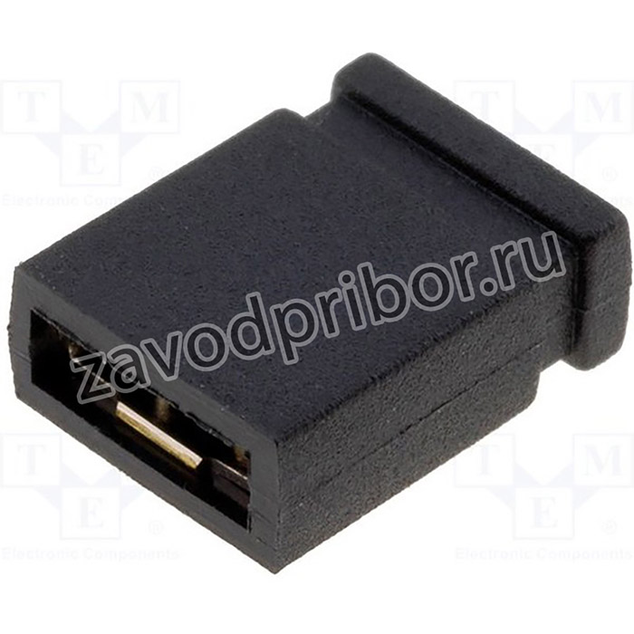 JUMPER-B-Z, Перемычка - Jumper; "мама"; закрытая; 2,54мм; 1x2; черный