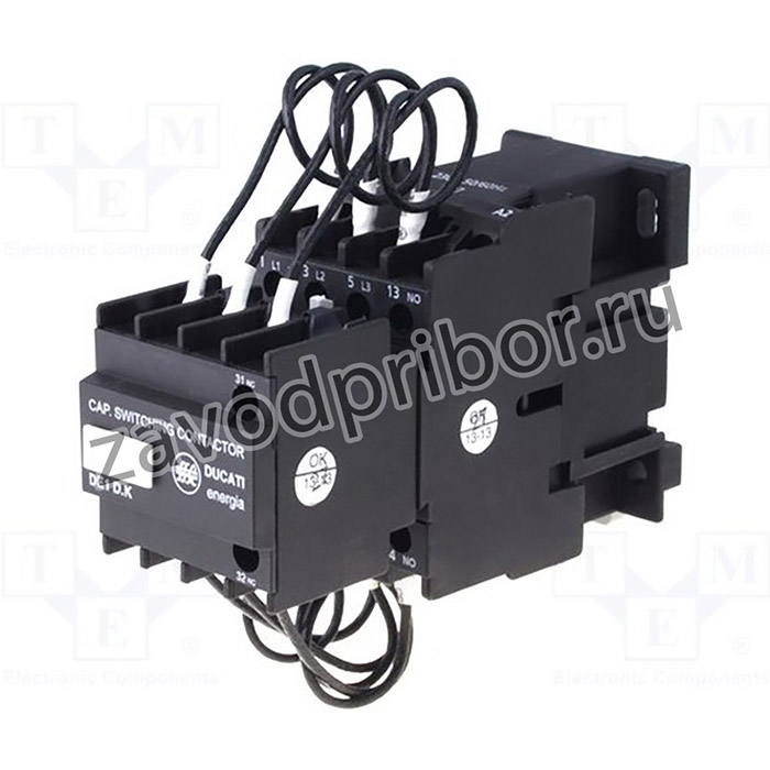 315.99.1143, Контактор 3-полюсный, Монтаж DIN, Uраб 240VAC, 6,7кВАР