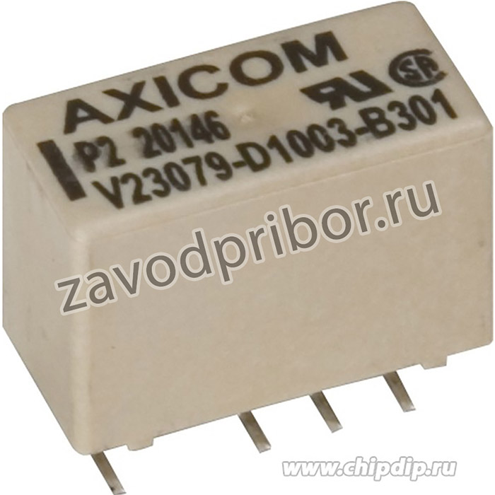 V23079D1003B301, Реле 2 переключ. 12VDC, 5А/250VAC DPDT