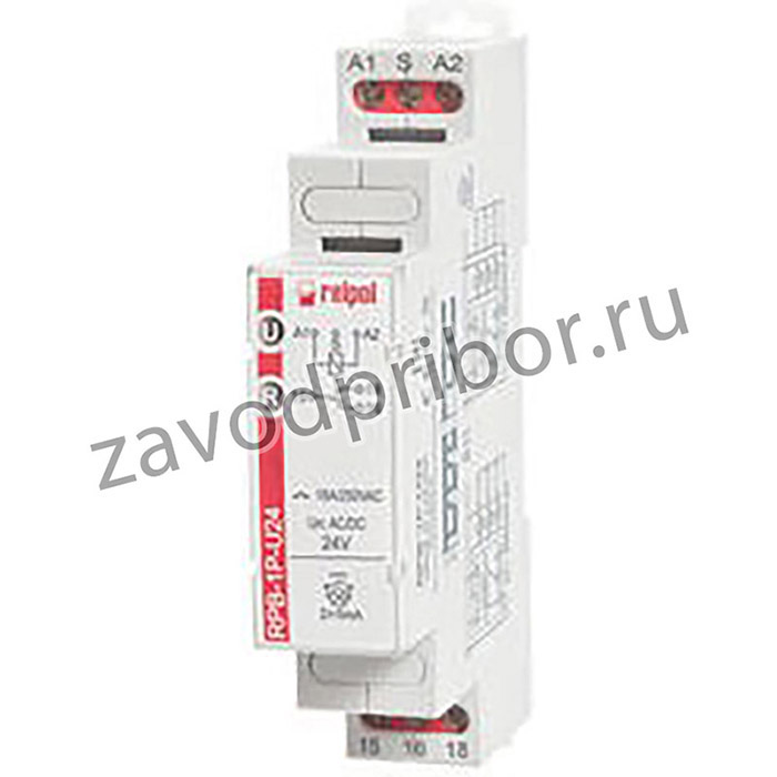 Реле импульсное RPB-1P-U24, 1CO, 16A(250VAC/24VDC), 24VAC/DC, 1 функция (RESET), LED, 1M