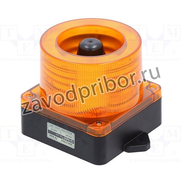 QWCD35SD-12/24-A, Сигнализатор: светозвуковой, 10-30ВDC, LED, янтарный, IP66, 115дБ