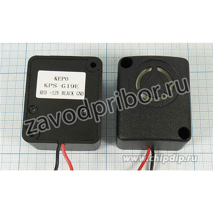 Сирена мини 47x39x23мм, (6~15)В згс 47x39x23\ 6~15\108/0,3м\ KPS-G19E-12V\KEPO ; згс 47x39x23\ 6~15\108/0,3м\ KPS-G19E-12V\KEPO