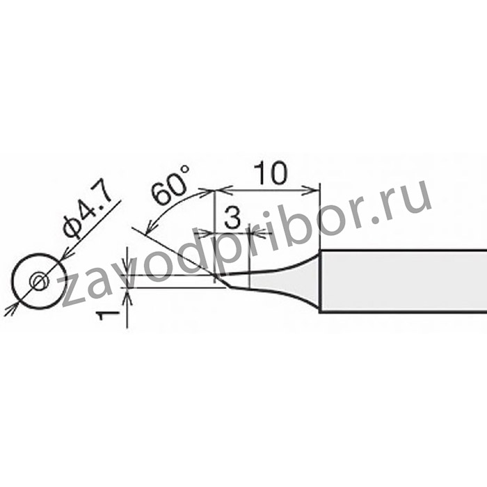 Жало для паяльника Goot RX-80HRT-1C AAA+