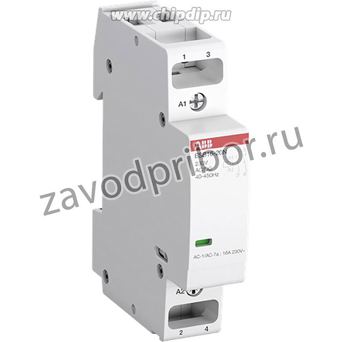 1SBE121111R1420, ESB20-20N-14 ESB Series Contactor, 12 V ac/dc Coil, 2-Pole, 20 A, 4.6 kW, 2NO
