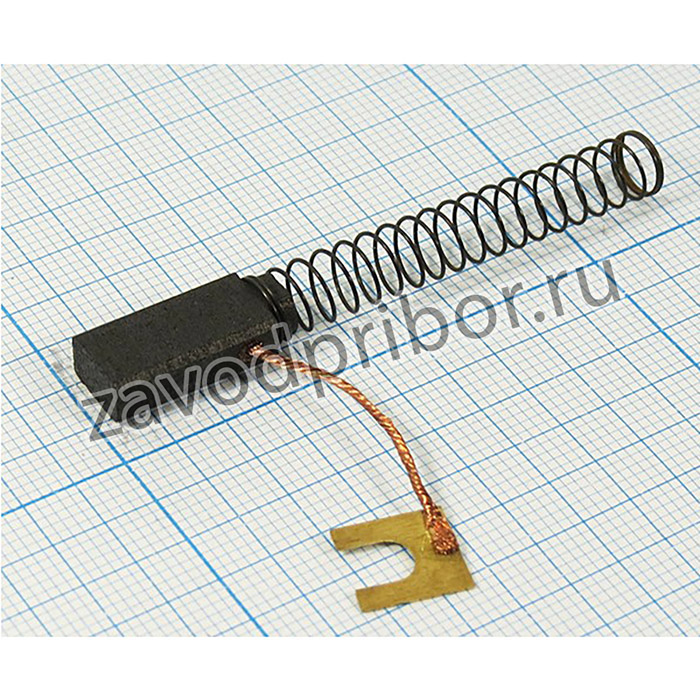 щетка для двигателей 5.0x 8.0x19мм; двиг щетка\ 5,0x 8,0x19\клем/" U"d4\угл\1202\