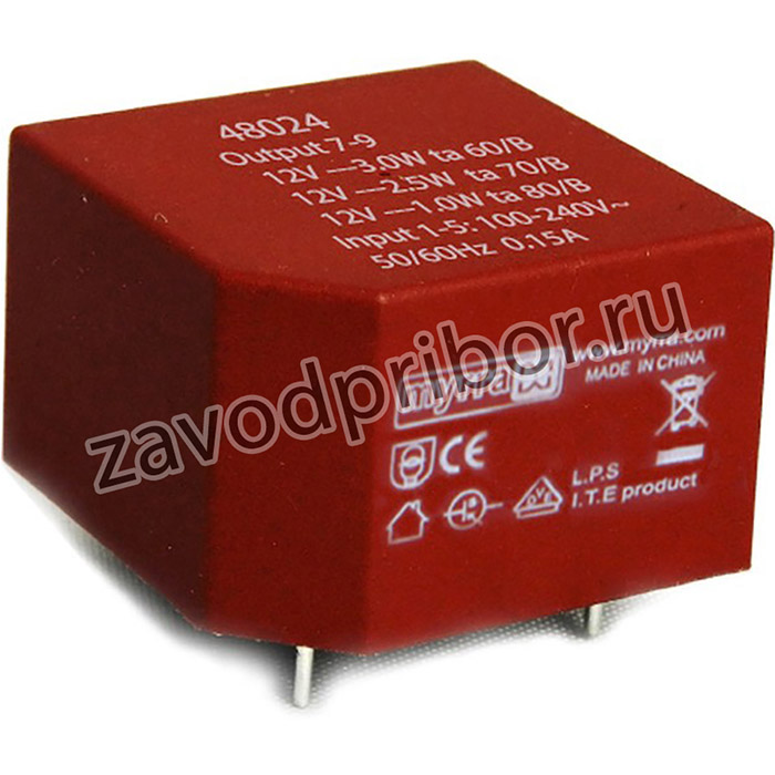 MYRRA-48021, Преобразователь AC/DC, 2,75Вт, Uвых 3,3ВDC, Iвых 830мА, 63%