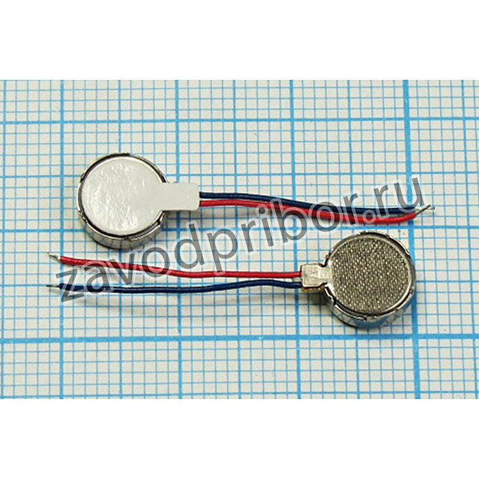 Двигатель вибро 3В, 0.1А, 12000 об\мин, 8x3.4мм; №4181 двиг вибро 3В\0,1А\\12000\ 8x3,4\QX-FLAT-0834