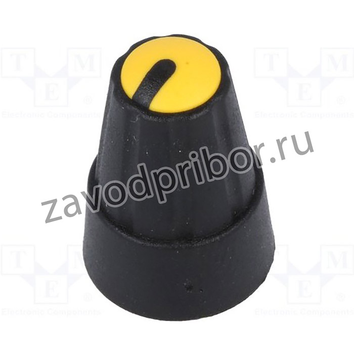 GTC6M-13X19-ZO, Ручка, миниатюрный, пластмасса, Ось 6мм, -13x19мм, черный