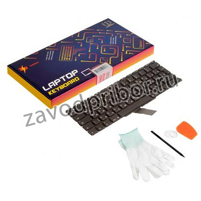 (A1370 angular enter RUS) клавиатура для Apple MacBook Air 11 A1370 A1465,Mid 2011 - Early 2017 (ZeepDeep Haptic) Г-образный Enter RUS