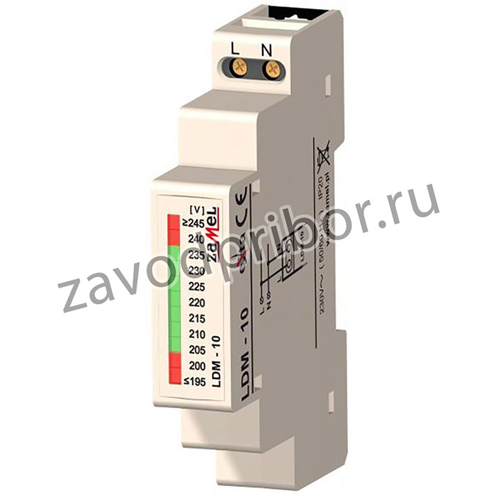 Zamel Указатель уровня напряжения 1Ф 195-245VAC IP20 на DIN рейку