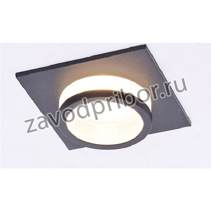 Встраиваемый светильник алюминиевый ЭРА KL88 BK MR16/GU5.3 черный Б0054355