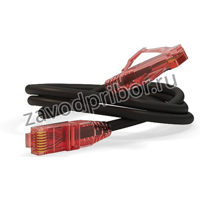 01 Патч-корд Hyperline, U/UTP, Cat.5е (100% Fluke Component Tested), LSZH, 5м, черный