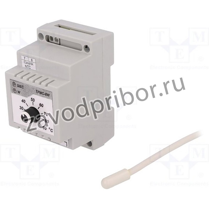 TP-TPMC-8W, Регулятор температуры на шину DIN +20°C/+90°C охлаждени
