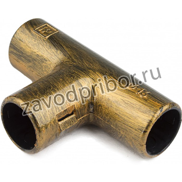 BIRONI Пластик Бронза Тройник для труб D16 5 шт/уп