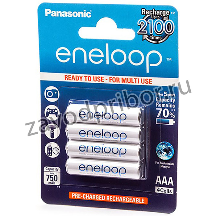 Panasonic eneloop BK-4MCCE/4BE 750мАч AAA BL4, Аккумулятор (упаковка из 4)