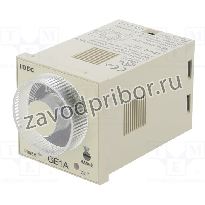 GE1A-B10HA220, Реле времени, 0,1с-10ч, SPDT + SPDT, 240ВAC/5А, 24ВDC/5А, PIN: 8