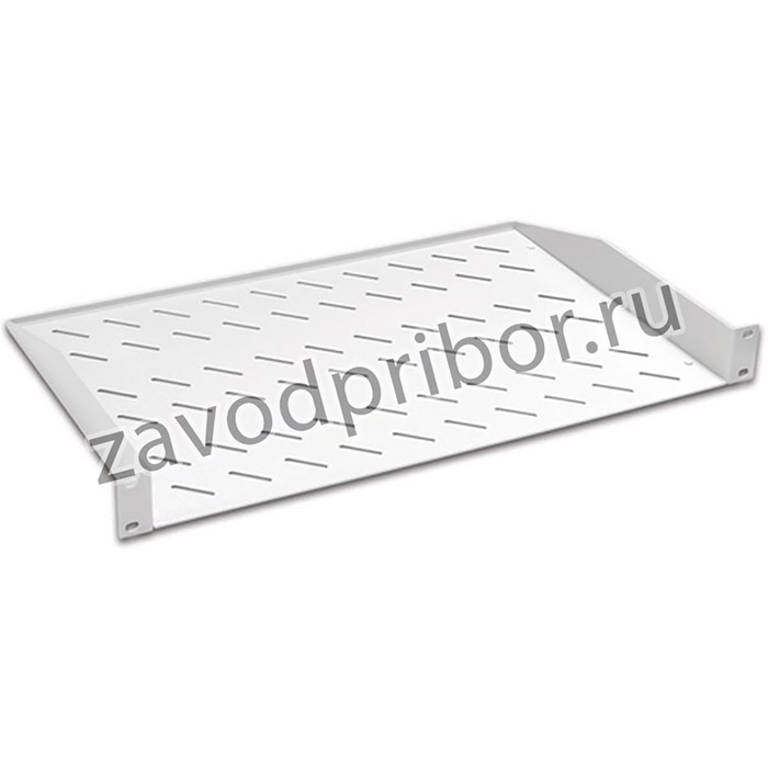 LANDE Полка консольная 19" 1U, нагрузка 30 кг, 2 точки крепления, 486х200х44мм, серая