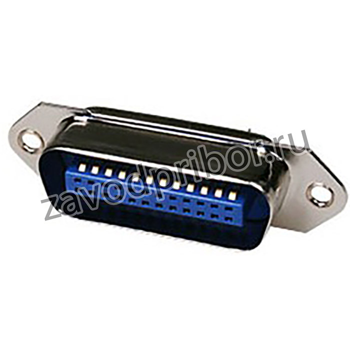 CENB-24M, CENTRONICS 24pin вилка на плату прям