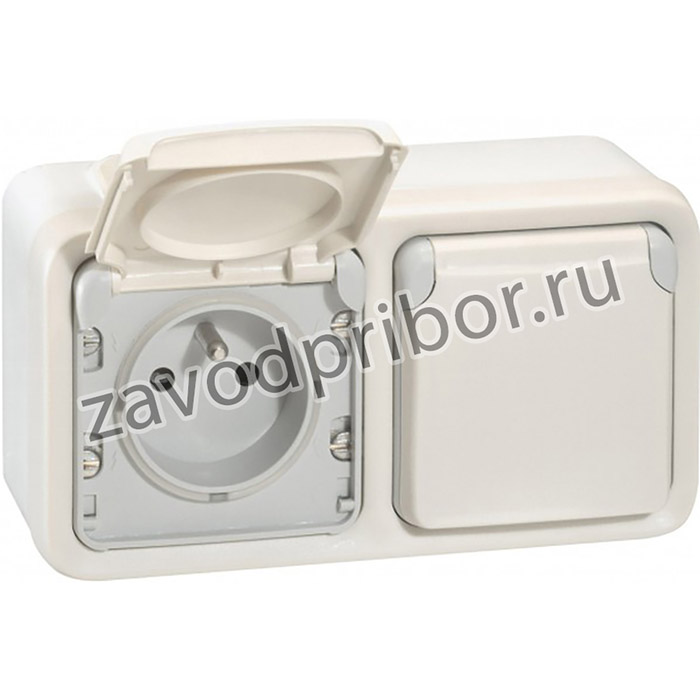 Legrand Plexo Белый Монтажная коробка 2-ая для наружного монтажа, горизонтальная,IP55