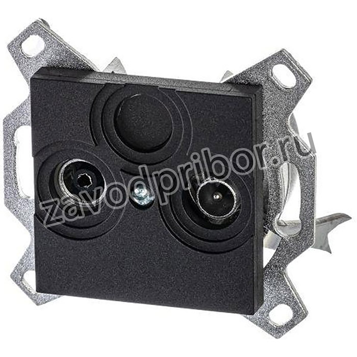 Розетка TV-R, оконечная, , антрацит EPJ Levit антрацит / дымчатый чёрный