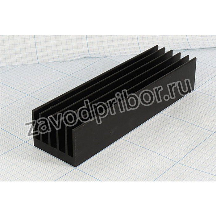 Радиатор охлаждения 150x 41x 30, F03, Al, черный, HS184-150; охладитель 150x 41x 30\F03\\Al\чер\HS184-150\