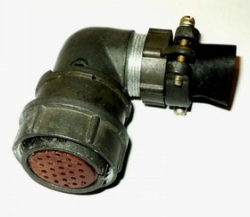 2РМ27КУН24Г1В1 розетка кабельная с угловым патрубком