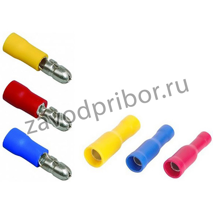 Разъем штекерный изолированный РшИ-п 2-5-4 синий (уп./100 шт) HLT
