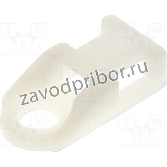 FIX-TH-1, Держатель стяжки, полиамид, натуральный, W 5мм, W 9,6мм, H 4,9мм