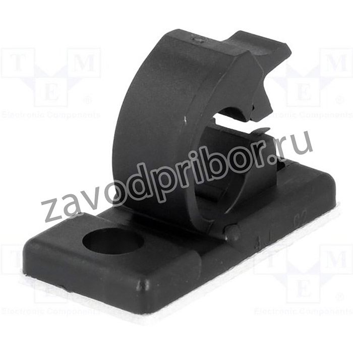 4J-S, Держатель самоклеящийся или монтируюмый винтом, 5,5мм, черный