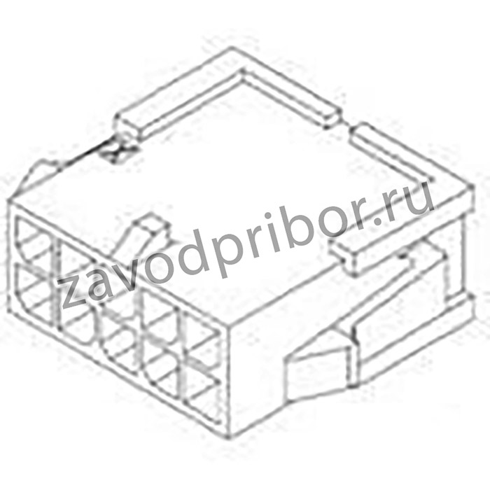 794615-4, Корпус разъема, Серия Micro MATE-N-LOK, Штекер, 4 вывод(-ов), 3 мм, Разъемами Micro MATE-N-LOK