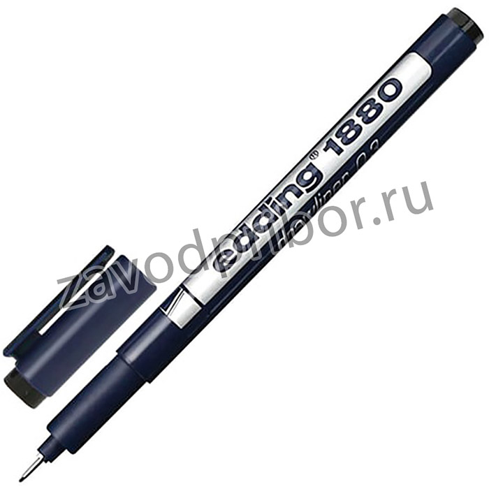 Ручка капиллярная (линер) EDDING DRAWLINER 1880, ЧЕРНАЯ, толщина письма 0,3 мм, водная основа, E-1880-0.3/1