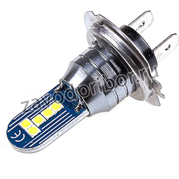 Автолампа диод H7 12-24V 10 SMD диодов 1-конт Белая SKYWAY блистер Ближний, дальний, компл 2 шт