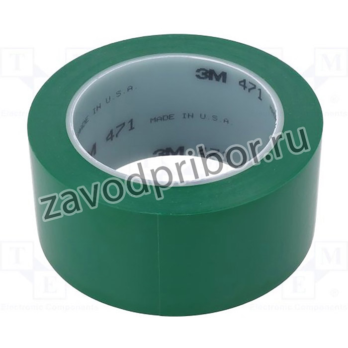3M-471-50-33GR, Лента: для маркировки, зеленый, L: 33м, W: 50мм, Thk: 0,13мм, 2,5Н/cм