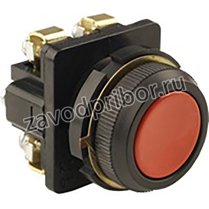КЕ-011 У3 исп.2, красный, 1з+1р, цилиндр, IP40,10А, 660В, выключатель кнопочный (ЭТ)