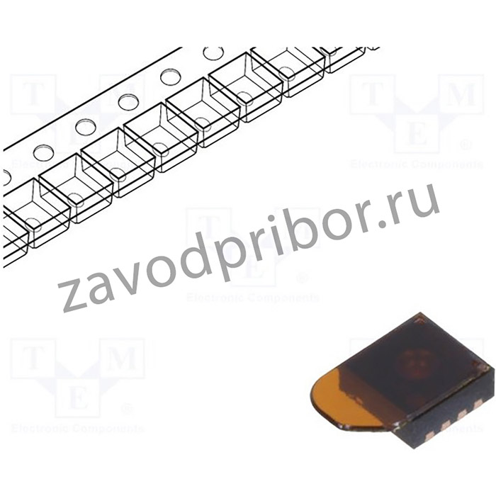 SHT31-DIS-P, Датчик температуры и влажности, Диапазон 0-100% RH, 2,1-3,6ВDC
