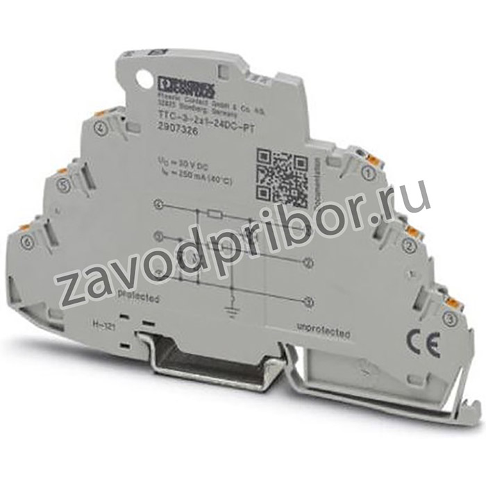 2907326, Surge Suppressors 0.25A 24VDC DIN Rail Surge Protector